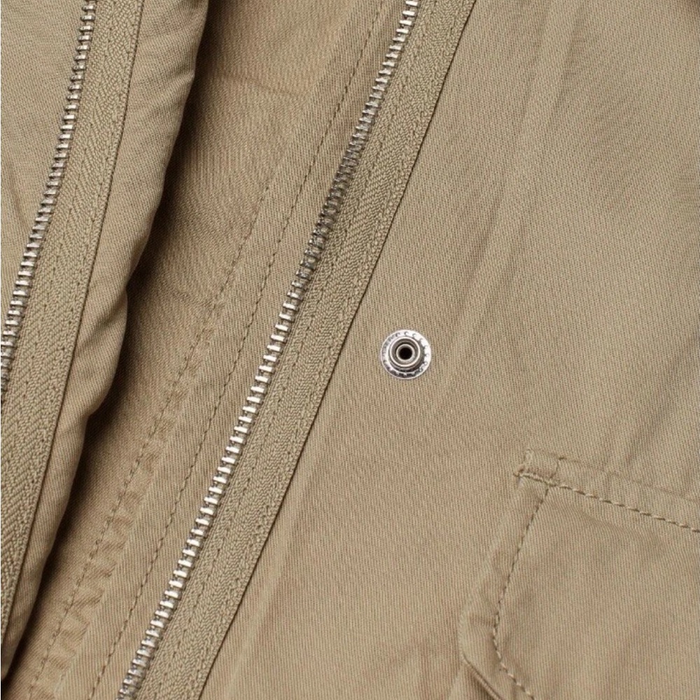 H&M box Utility Jacket in Khaki 100% cotton size small - Picture 3 of 11